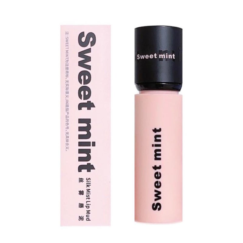 SWEETMINT Matte Lip Mud - Long-lasting, fade-resistant, brightens skin tone, and doesn't transfer.